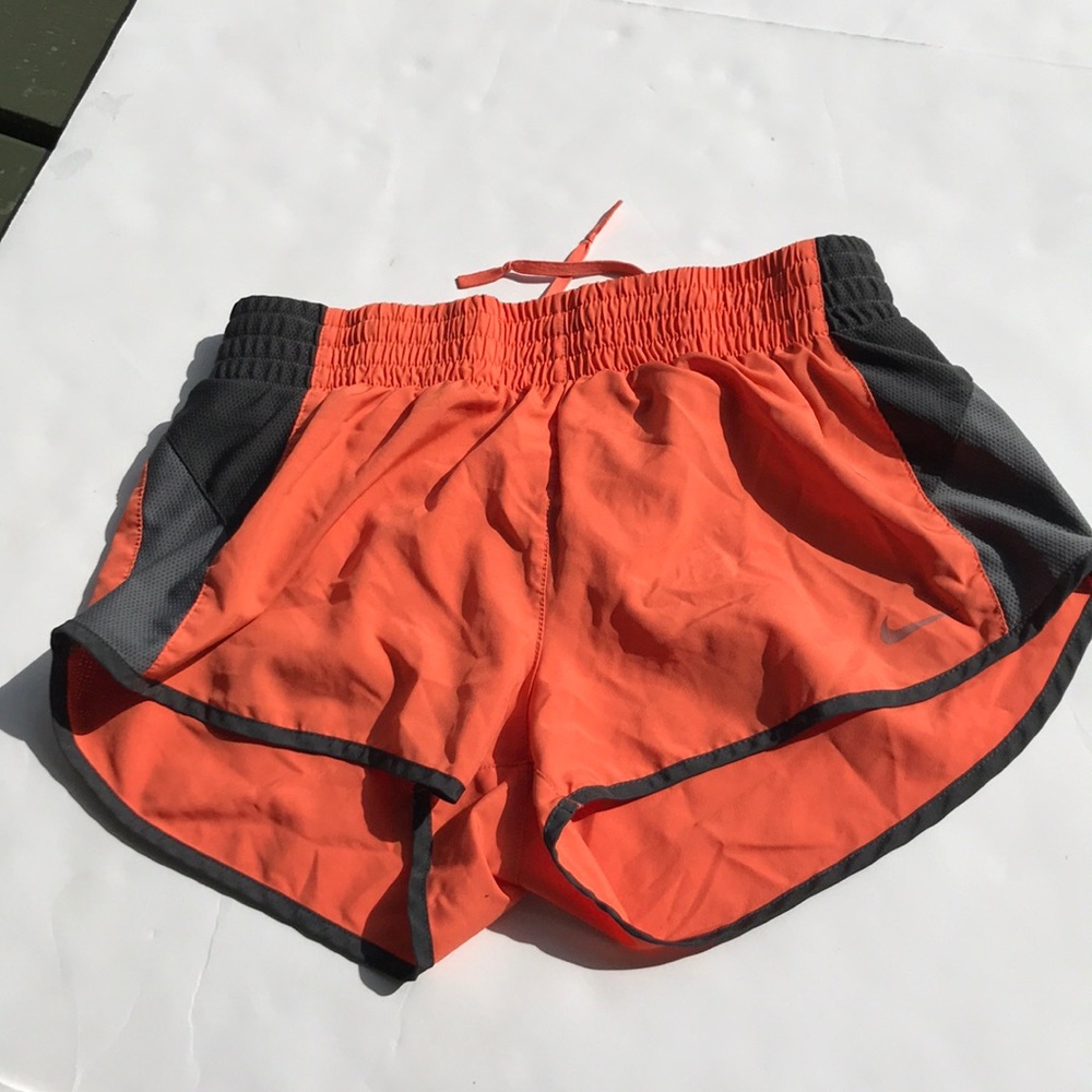 Orange Gray Nike Running Shorts Small